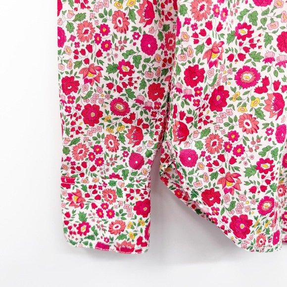 J. Crew Slim-Fit Button Down Shirt in Liberty Fabric Danjo Floral Print Size 4 - Picture 7 of 14